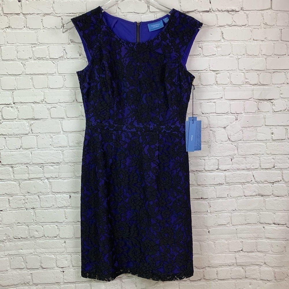 KOHL’S Simply Vera Blue/Purple & Black Lace Dress 2P - Picture 1 of 11